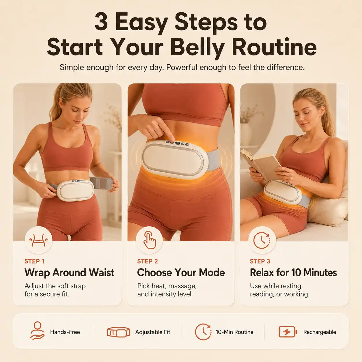 NEW Lazy Fat Rejection Machine Heating Massage Weight Loss
