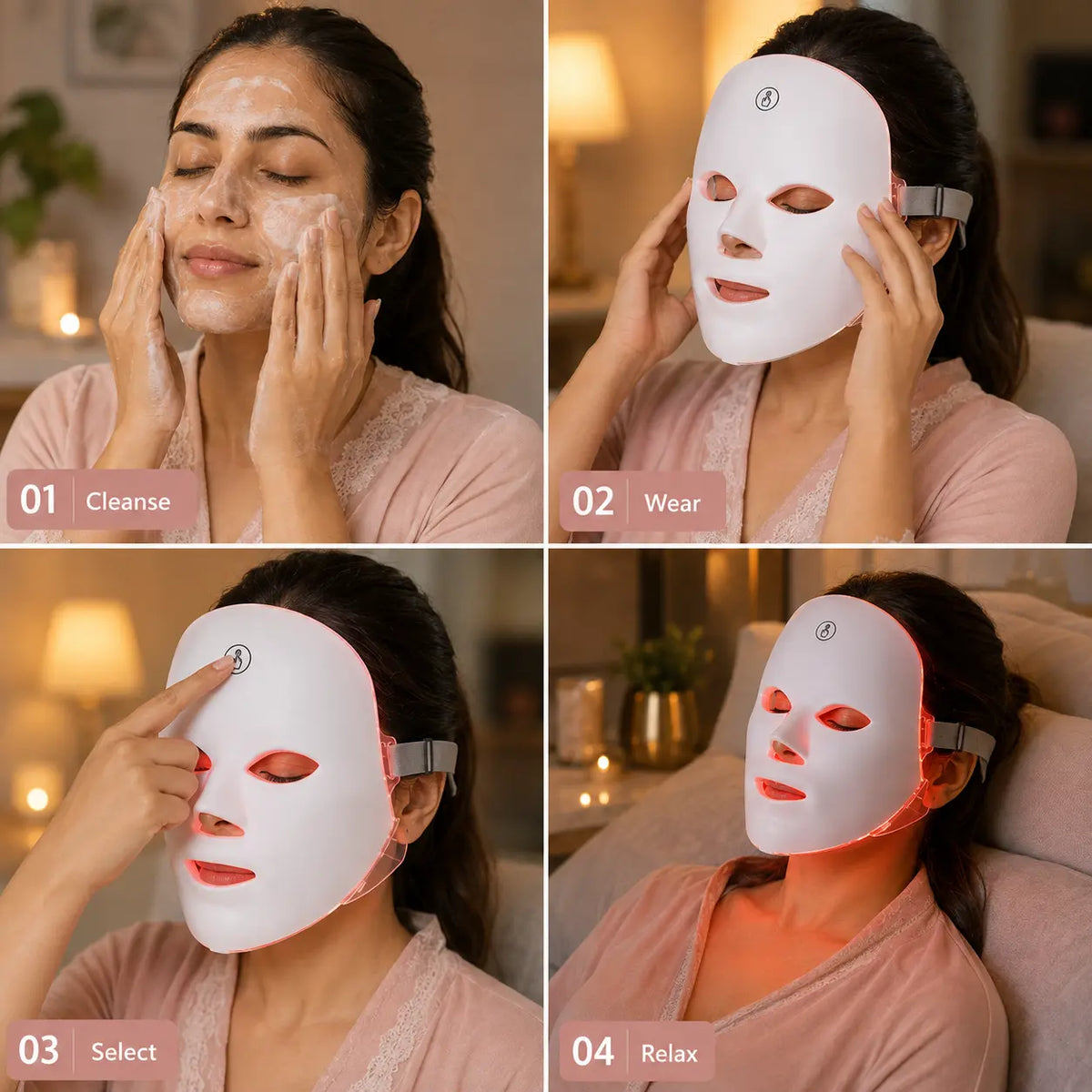 LED Facial Mask – Reduce Wrinkles, Acne & Dark Spots at Home