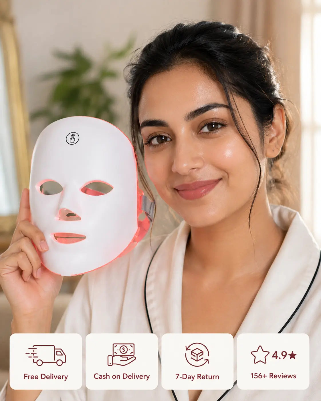 LED Facial Mask – Reduce Wrinkles, Acne & Dark Spots at Home