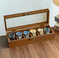 Luxury Watch Box Organizer – Premium Leather Watch Storage Case (allow to open)