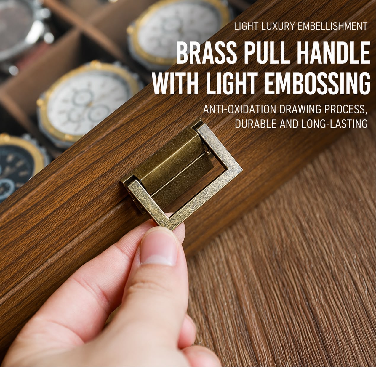 Luxury Watch Box Organizer – Premium Leather Watch Storage Case (allow to open)