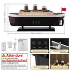 Titanic Ship Humidifier – Jellyfish Smoke Ring Aroma Diffuser with Remote