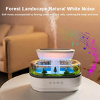 Raindrop Aroma Humidifier – LED Light, White Noise & Essential Oil Diffuser